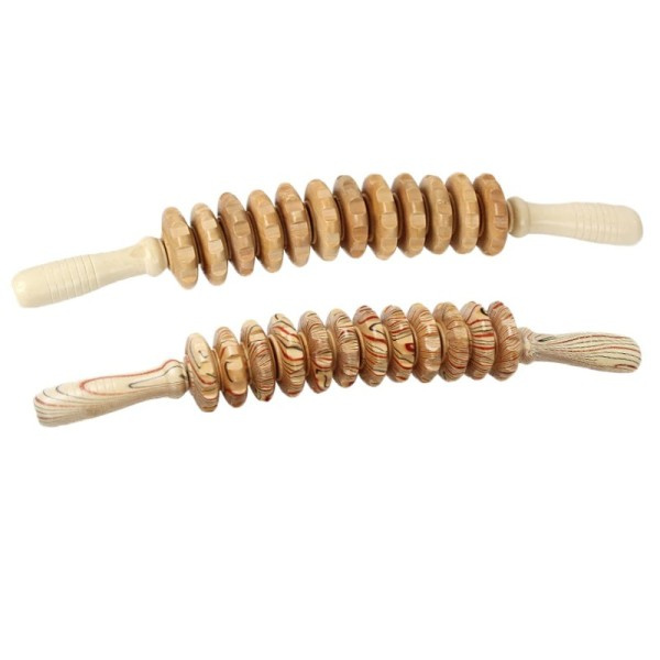 Trä terapi Roller Massage Verktyg Lymphatic Drainage maderoterapia Colombiana,Cellulite Trigger Point