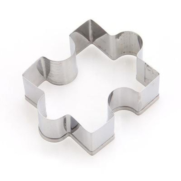 Jigsaw form cookie mugg kake form rustfritt stål cookie cutter