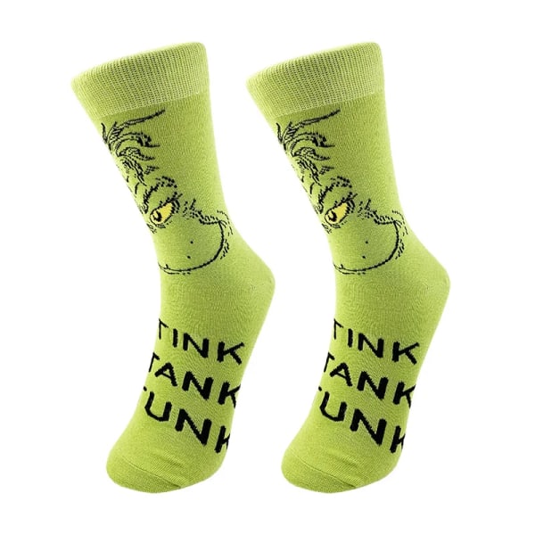 Jul Kreative sokker tegnefilm The Grinch Mænd's mode sokker Sexet par mode sokker