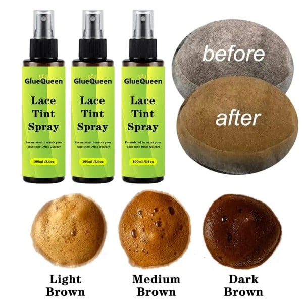 Front Blonder Paryk Lim Vandfast Tint Mousse Hår Voks Stick Klæbemidler Fjerner Tint Spray