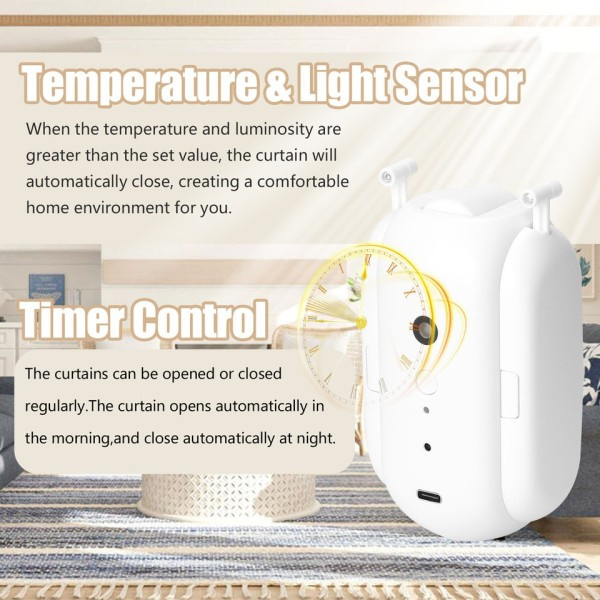 Smart Curtain Motor BT Voice Control Swithbot Electric Curtain Robot APP Control