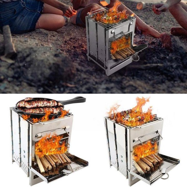 Ulko Grilli Mini Takka Kamiina Taittuva Grilli Ulkona Puu Taittuva Retki takka