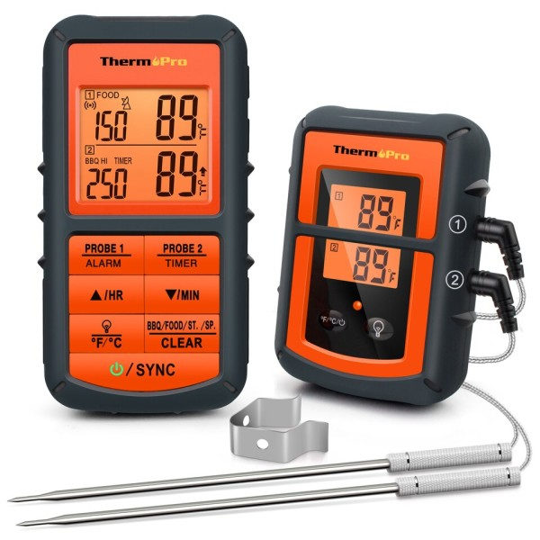 ThermoPro TP-08C 150M Kaukosäädin Langaton Ruoka Keittiö Lämpömittari