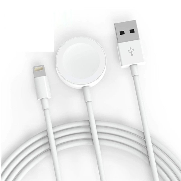 Kabel för Apple Watch Laddare serier 7 8 6 5 4 SE 3 in 1 USB Snabb Portabel Laddningsstation