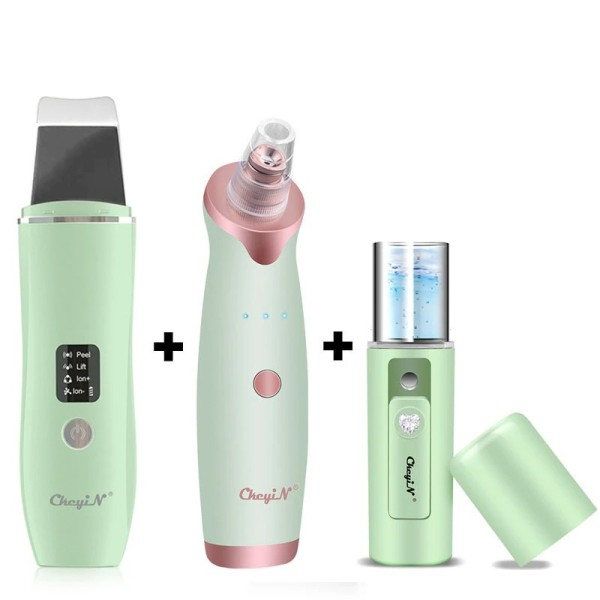 Lys terapi Skønhed Maskin Ansigtsbehandling Massager Ultralyd Skin Scrubber