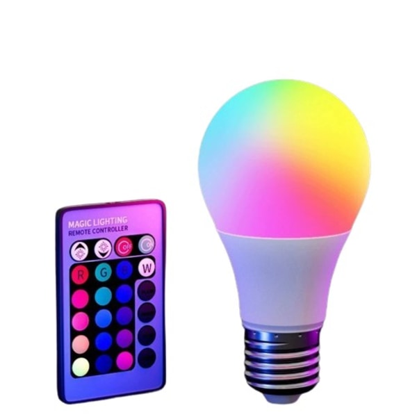 16 färger RGB lampa LED flerfärgad lampa E27 bas 220V hushåll belysning dimbar