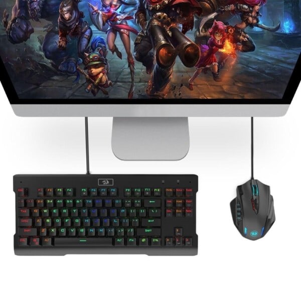 Kabelforbundet Lys RGB PC Gaming Mus Med Side knapper