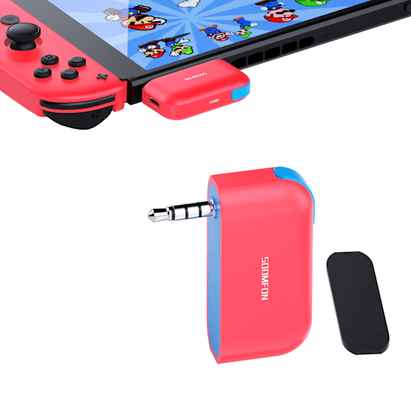 Bluetooth 5.0 Lähetin Langaton Audio Sovitin Nintendo Switch Lite 3,5mm Jack