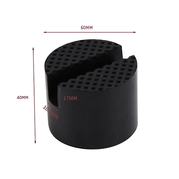 Universal Jack Gummi Stöd Kudda Slitstark Slitstark Bil Slitsad Ram Räls Golv Socket Adapter Lyft Gummi Bud