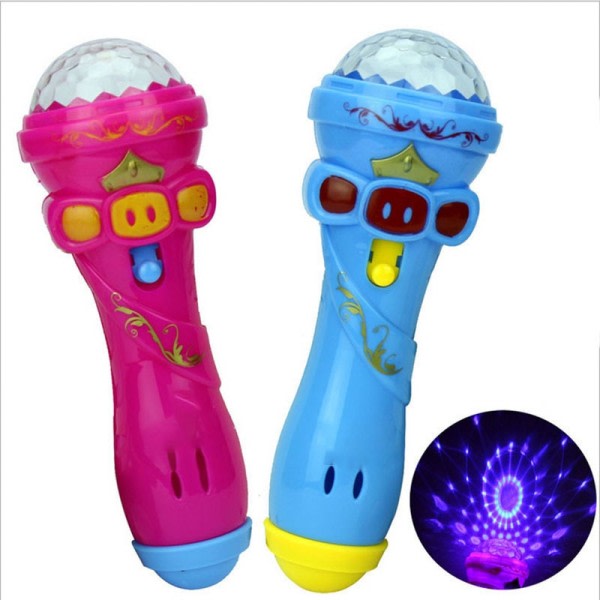 1 stk Mote Klassisk Blits Mikrofon Leker Mini Søtt Musikk Karaoke Mike Luminous Leker