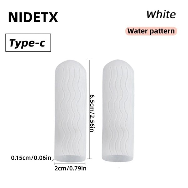 2 stycken Silicon Hammare Finger Tå Protector Separator Hallux Valgus Korrektor Pedikyr Remover Smärtlindring Fot vård Verktyg