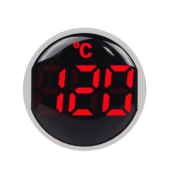 22mm LED Digital Display Tempetature  Indikator Signal Termometer