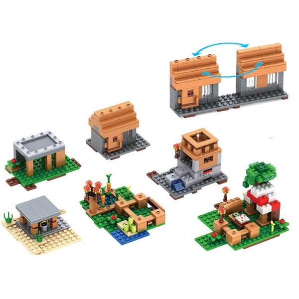 The Villages Huset Svin Alex Zombie Action Bygningsblokke Klassisk Model Sæt Klodser Børn sæt