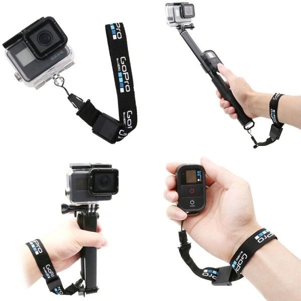 Handled rem Nylon Snöre Hand Lanyard Rep Snöre Justerbar för GoPro Hero 9 8 7 6 SJCAM DJI OSMO Action Kamera Tillbehör
