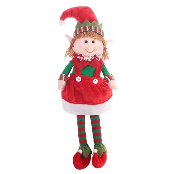 Jul plysch ben tomte docka prydnader pojkar och flickor tomte leksak dockor nyår hem dekorationer