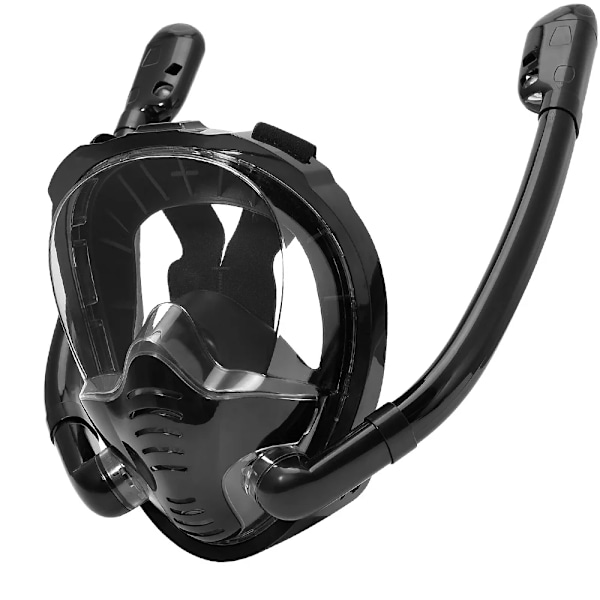 Fuld ansigt Snorkel Maske 180°Panoramic View Silicone Tør