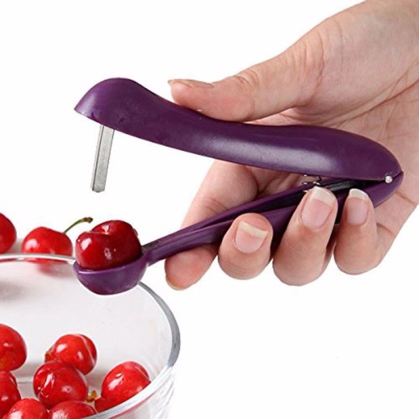 Kirsebær frukt kjøkken pitter fjerner oliven kjerner frø fjern grop verktøy