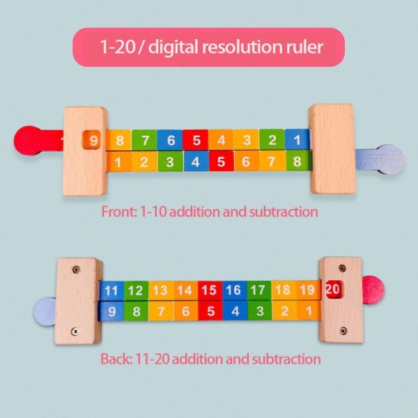 Børn's Matematik Dekomponering Lineal Montessori Tidlig Uddannelse Børnehave Matematik Operationer Digital Opløsning Lineal