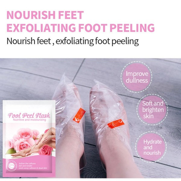 5 par eksfolierende fod maske fod SPA pedicure sokker fjernelse død hud blegning hæle fødder afskalning anti revnet fod hudpleje