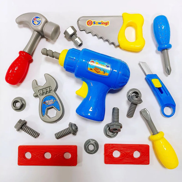 Pretend Play Toddle Tool Kit Korjaus Työkalu rakennus lelu