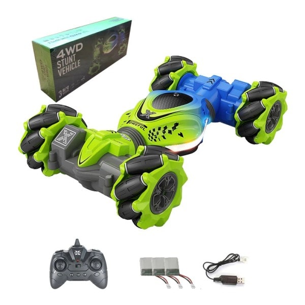4WD RC Stunt Bil 2.4G Radio Fjernkontroll Biler RC Klokke Gest Sensor Rotasjon Gave Elektronisk Leketøy