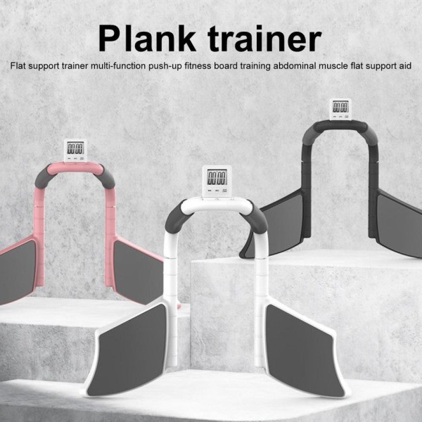Balans Bräde Praktisk Plank Core Trainer med Timer Stabil Push Up Stativ