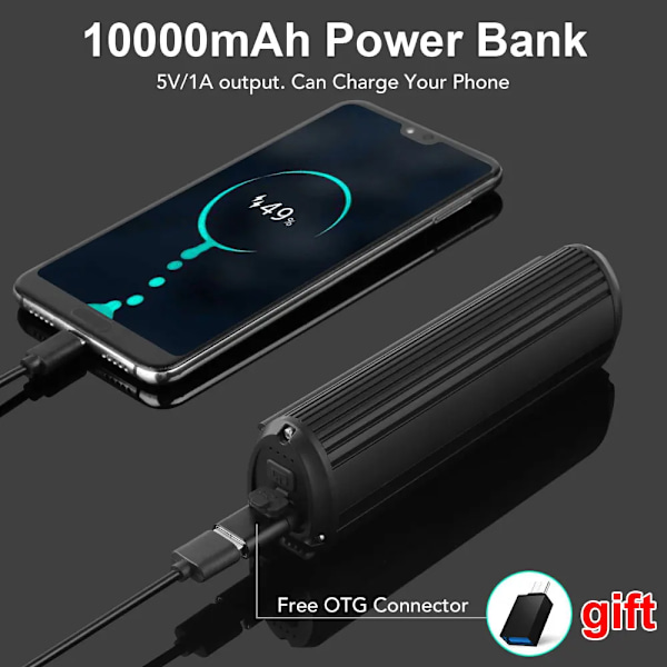 Polkupyörä valo etu 10000mAh pyörä valo 6000 lumenia vedenpitävä taskulamppu