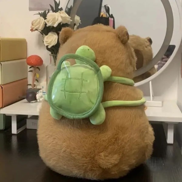 Capybara Plush Simulering Capibara Anime Fluffty Toy Kawaii Plushie Sød Dukke Udstoppede Dyr Blød Dukke