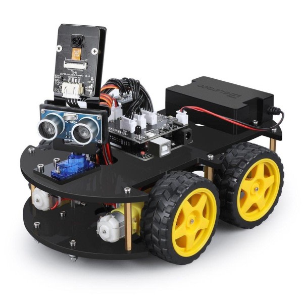 Smart Robot Car Kit V4, Intelligent og Educational Leketøy Car Robotic Kit for Arduino Learner