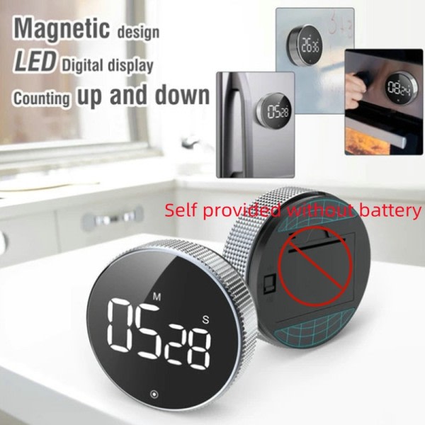 Magnetisk Køkken Timer Digital LED Display LED Tæller Stopur Påmindelse