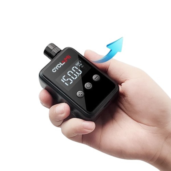 Oppladbar Kompressor Dekk Inflator For Sykkel Digital Måler Display