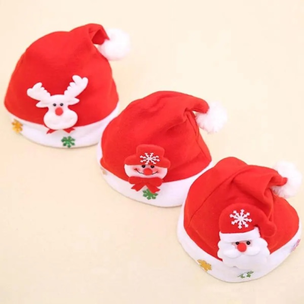 Jul Hat Xmas Snemand Hjorte Julemand Grid Jule Dekoration