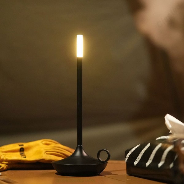 Creative Bord Lampe til soveværelse Genopladelig Touch Lampe Camping Lampe