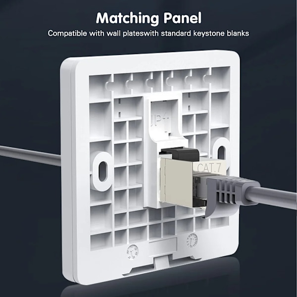 Kobling RJ45 Keystone Shielded Coupler Shielded Hun til Hun RJ45 Inline Kobler Keystone Jack