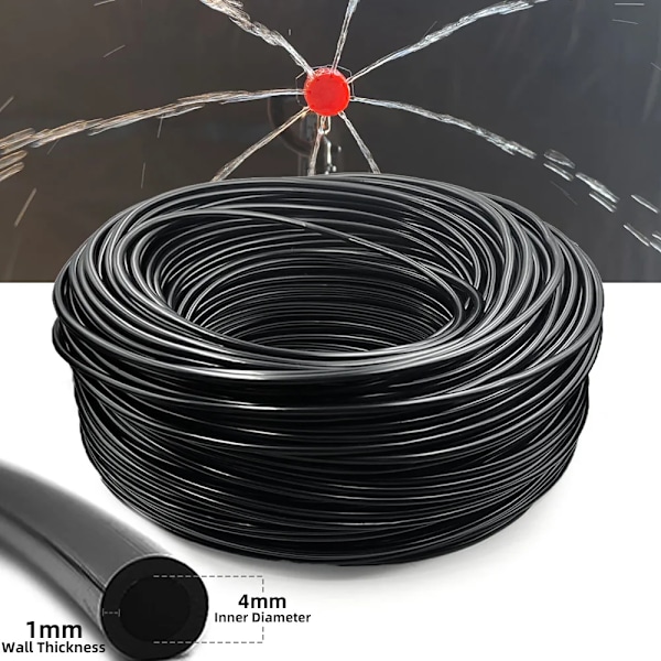 20 Meter Utomhus Imma Kylning Trädgård Bevattning Bevattning 1/4'' Mässing Atomizer munstycken 4/7mm Slang för uteplats växthus