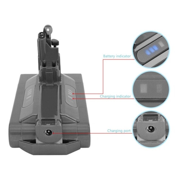 4500mAh/4000mAh Erstatning batteri for Dyson V10 batteri V10 Absolutt,V10 Fluffy, syklon V10 Batteri