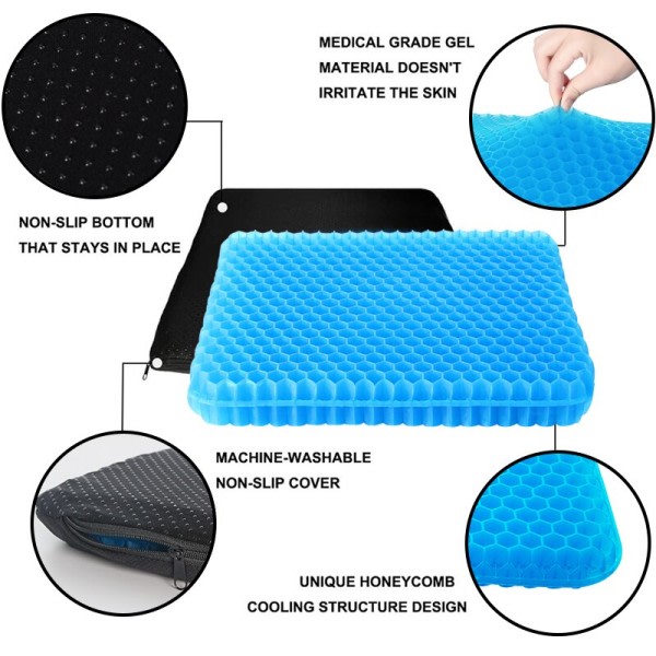 Gel Sete Pute Sommer Puster Honeycomb Design For Trykkavlastning
