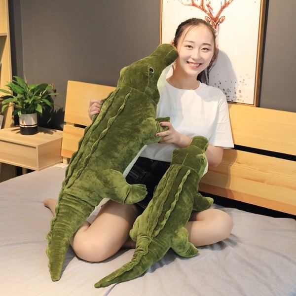 Utstoppet Dyr Real Life Alligator Plysj Leketøy Simulering Krokodille Dukker Kawaii Ceative Pute for barn