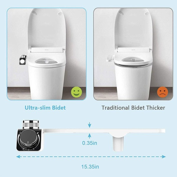 Koldt og varmt vand toilet bidet selv rengøring bidet feminint toilet vand spray ​Badeværelse hygiejnisk bruser