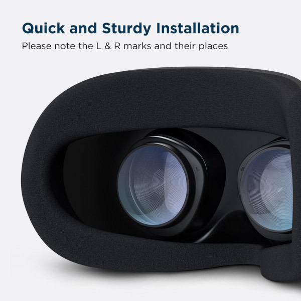 Oculus Quest 2 VR Brille Anti-blå Lens Ramme Rask Demonter Klips Lens Beskyttelse