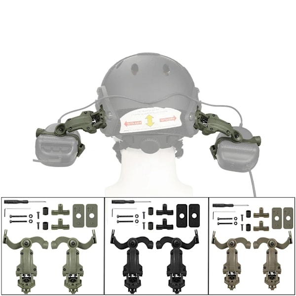 M32 MOD4 Skydning Høreværn Taktisk Støj Reduktion Headset med hjelm