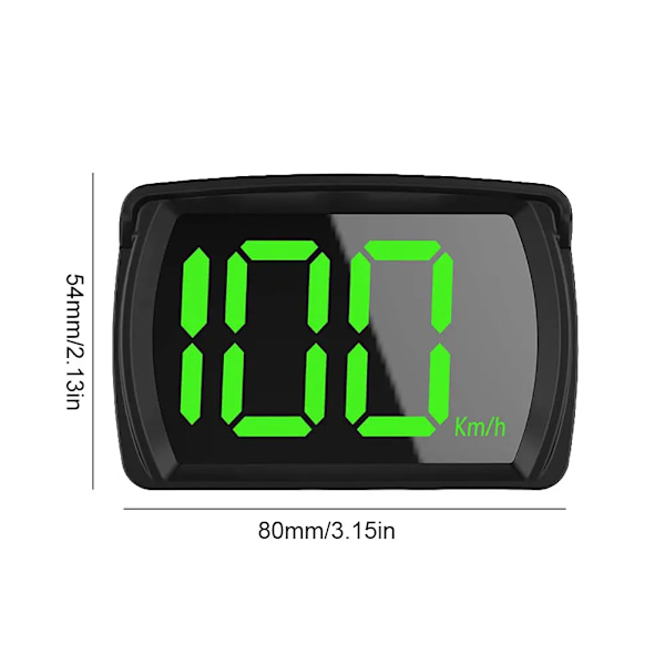 Universal Digital GPS Speedometer Dual Chips KMH MPH Reminder Meter