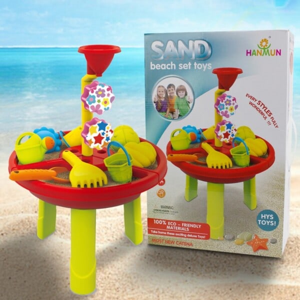 Baby sommer sand og vand bord kasse 3-i-1 vand lege bord strand legetøj