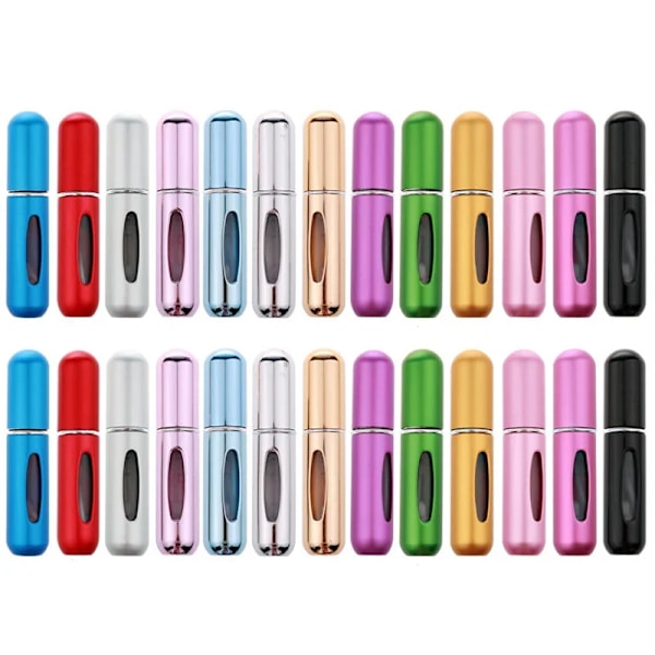 Premium kvalitet 10 bitar 5ml Mini Refillable Parfym Flaska med Spray Doft Pump Tom Kosmetik Behållare Atomizer Flaska