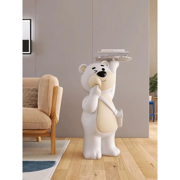 Jordbær bjørn Hjem Dekor Statue Stue Værelse Hjem Dekoration Stor gulv Figurine