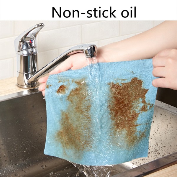 10 STK Mikrofiber klud køkken håndklæde husholdning rengøring klude badeværelse klude