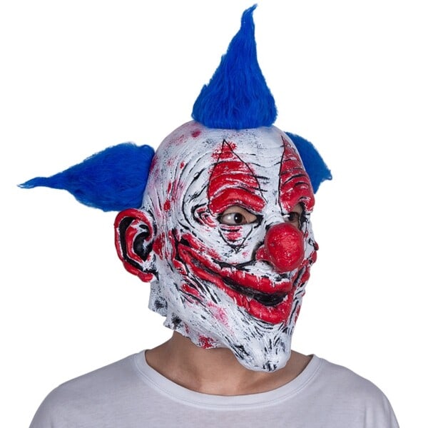 Klovn Maske Halloween Skræmmende Til Maskerade Latex Hovedbeklædning  kostume