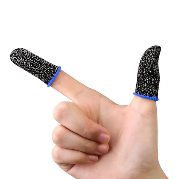 Icke-skrapa Touch Skärm Gaming Tumme Handskar Gaming Finger Sleeve Spel Controller Svettproof Handskar