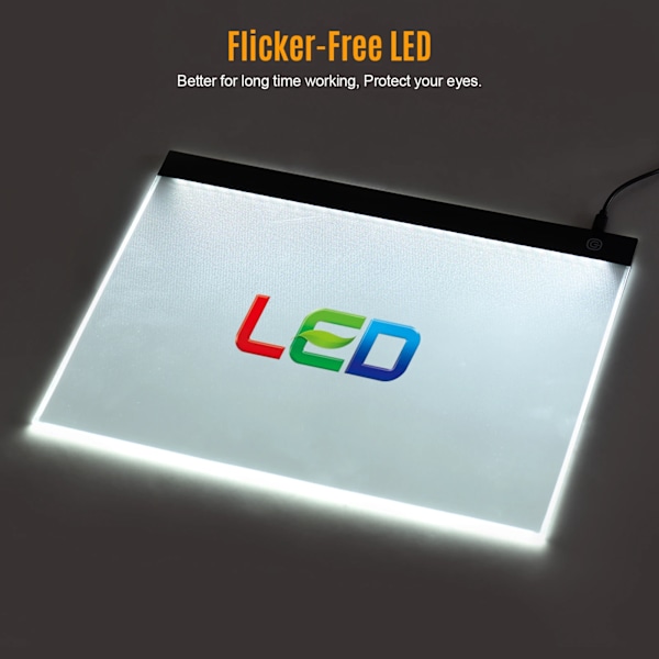 A3 LED Valo Timantti maalaus läpinäkyvä piirustus levy USB virta digitaali grafiikka tabletti taidetta animaatiota varten