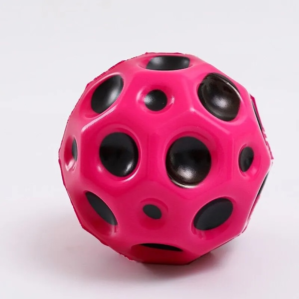 Hög Resiliens Hål Bollen Mjuk Bouncy Ball Anti-fall Måne Shape Porös Bouncy Ball Barn Inomhus Utomhus Leksak